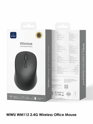 WIWU WM112 2.4G Wireless Office Mouse Black