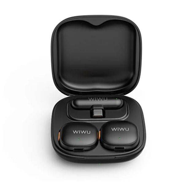 WiWU Wi-WM006 AI Powered Noise Cancelling Lavalier Microphone with 30H Battery and Ultra Low Latency
