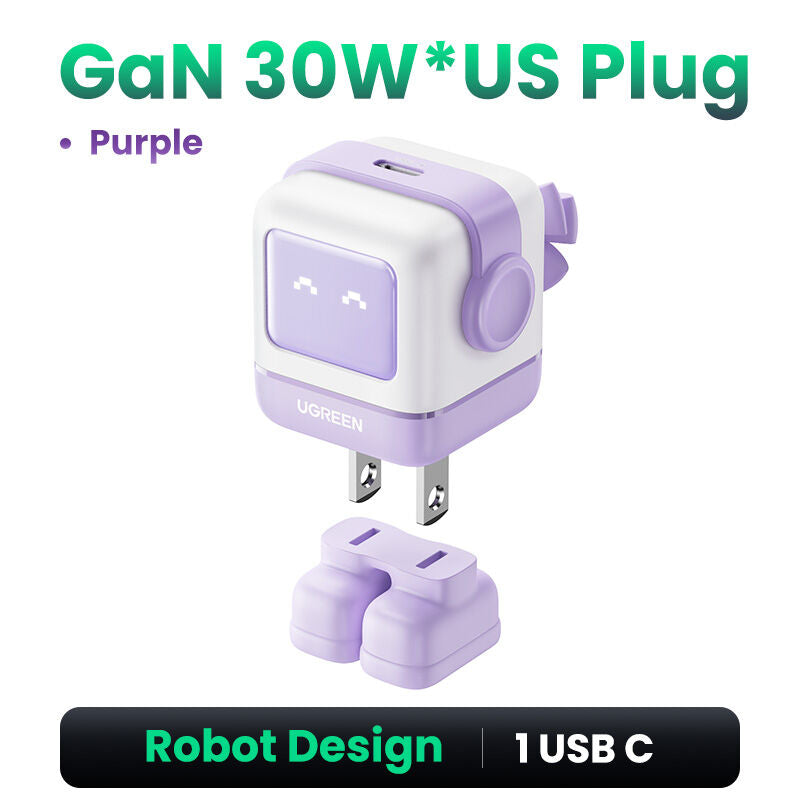 UGREEN 30W Single-C GaN Mini Robot Charger 35190