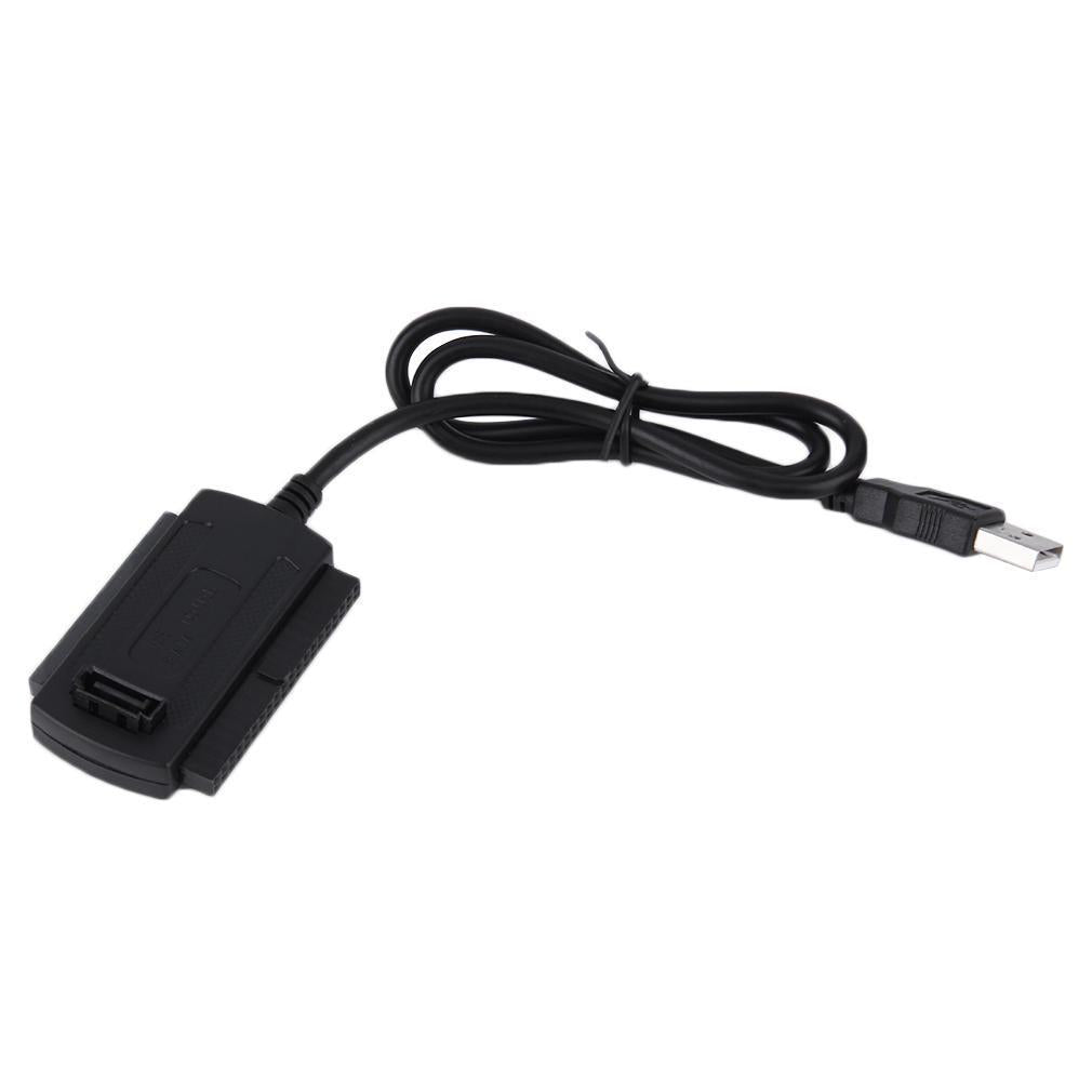 USB 2.0 to SATA/PATA/IDE Adapter Converter Cable for 2.5”/3.5” Hard Drive