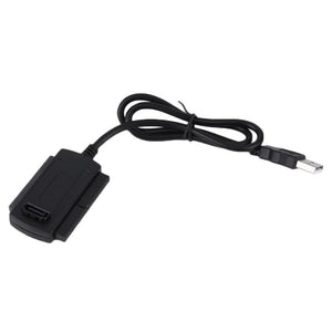USB 2.0 to SATA/PATA/IDE Adapter Converter Cable for 2.5”/3.5” Hard Drive