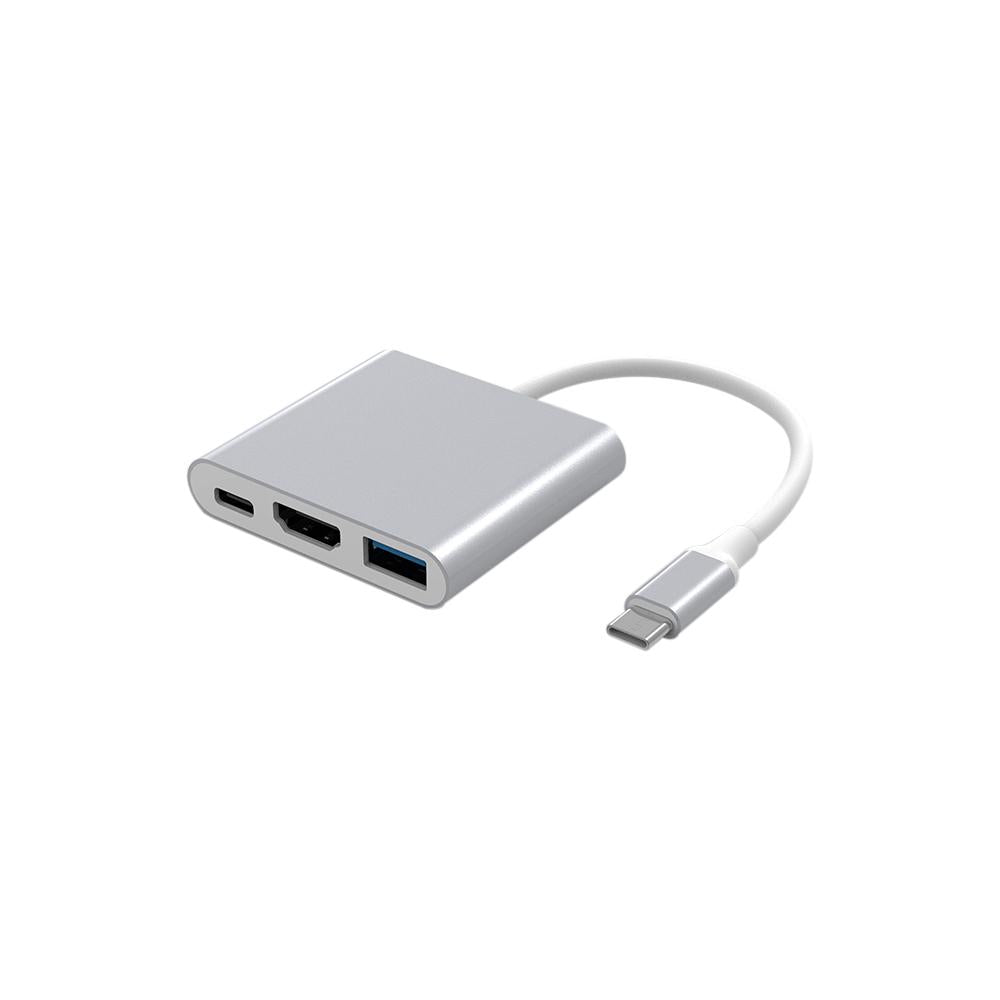 USB 3.1 Type C to HDMI, USB 3.0, and Type C 3.1 OTG Adapter