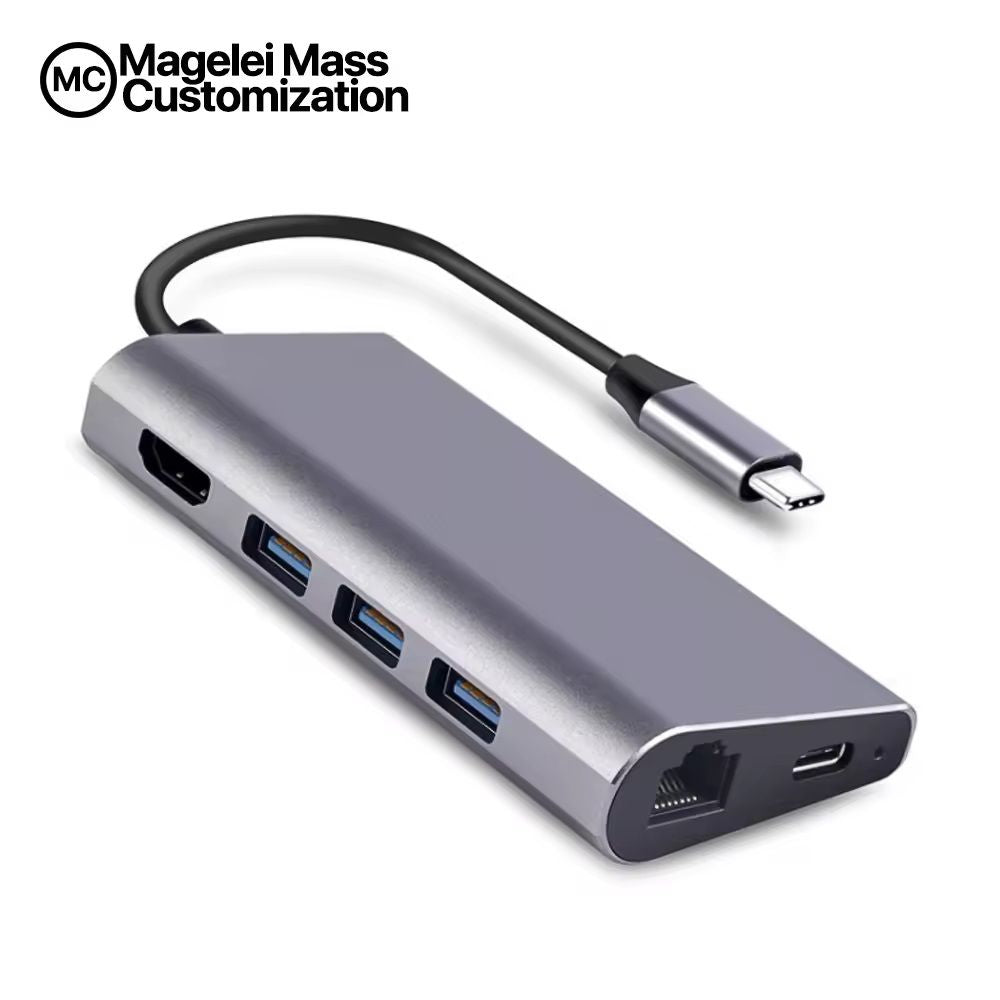 USB3.1 Type C to 3-2.0 Hub + LAN