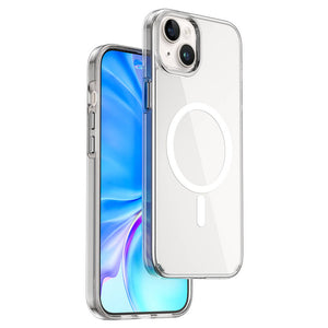 WiWU BC-022 Non-Yellow Transparent Magsafe Phone Case for iP 15 Pro, 15 Pro Max