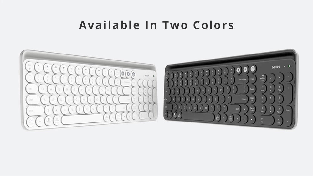 WKB105 Dual-Mode Wireless Keyboard – Bluetooth + 2.4G, Slim & Stylish