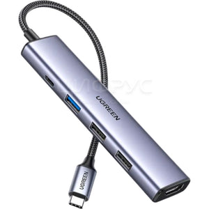 UGREEN CM478 5in1 USB-C to HDMI 60Hz*1 USB-A 2.0*3 PD 100W*1 HUB 55611