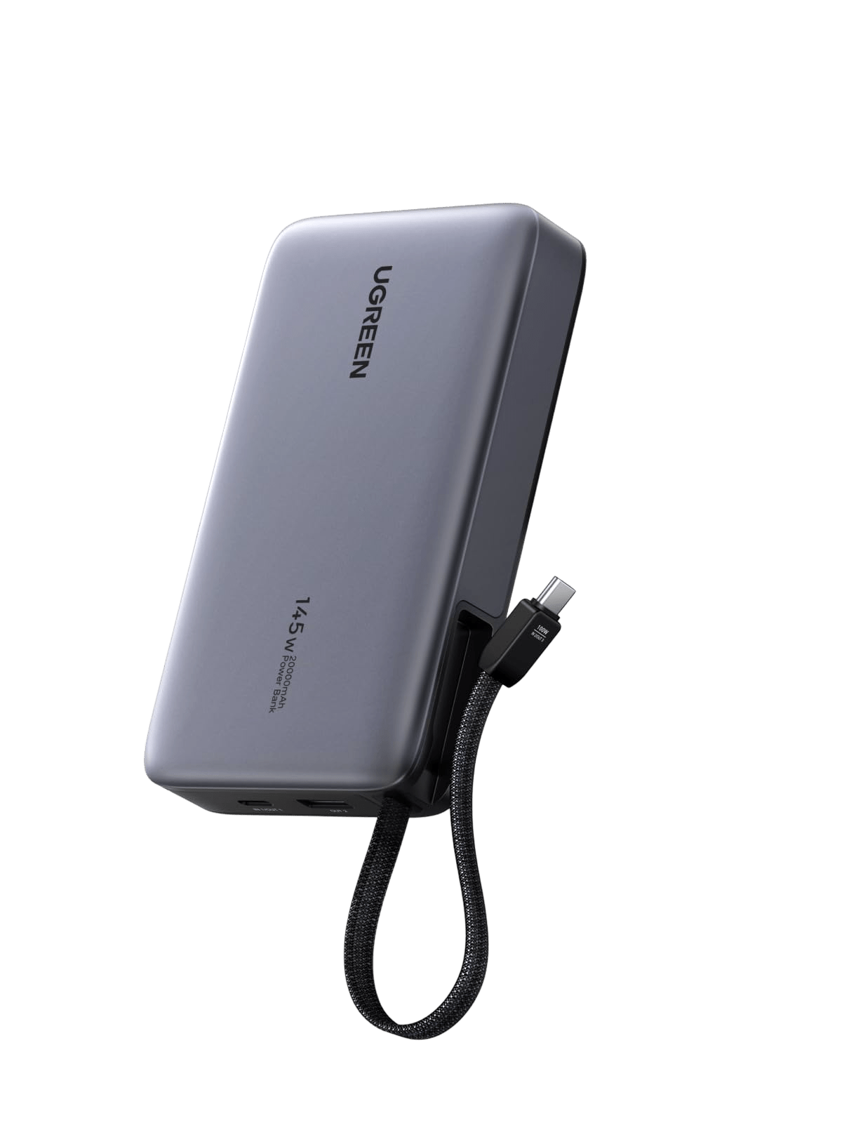 UGREEN Nexode 145W 20000mAh 2C1A Fast Power Bank with Built-in Cable 55992