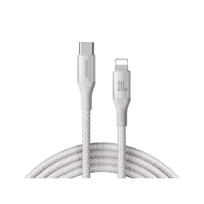 JOYROOM S-A28 2M 30W Type-C to Lightning Flash Series Fast Charging Data Cable WHITE