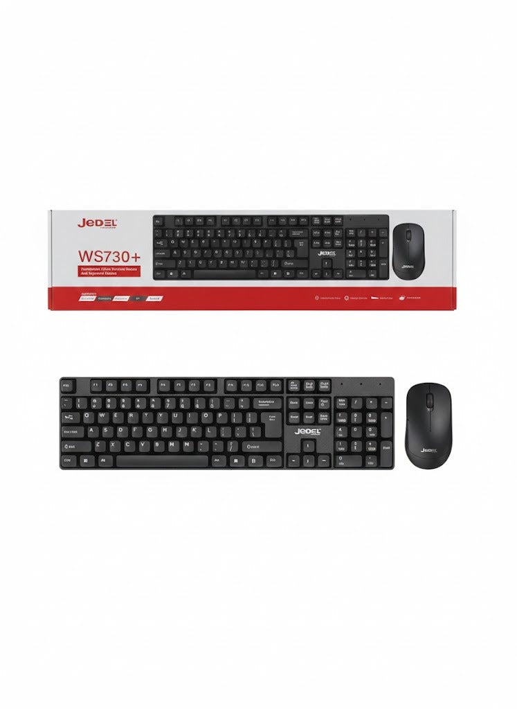 JEDEL WS730+ Wireless Office Keyboard and Mouse Combo