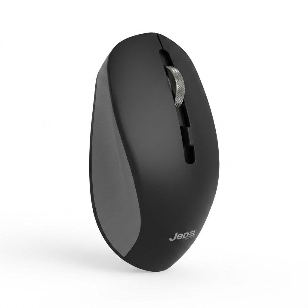 JEDEL WD156 Black Dual Mode ReCharging Wireless Office Mouse 1600 Dpi