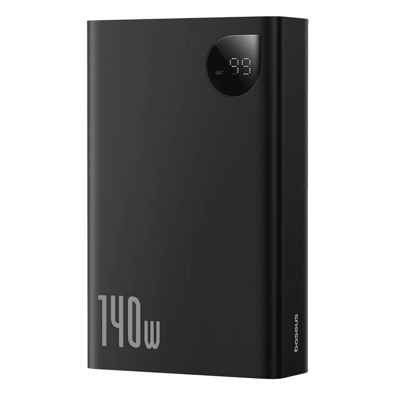 Baseus Adaman Digital Display Fast Charge Power Bank 24000mAh 140W Cluster Black（With Superior Series Fast Charging Data Cable Type‐C to Type‐C 240W (48V/5A) 1m Black）P10021508113‐00