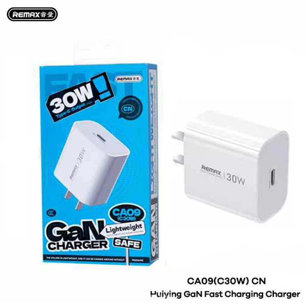 REMAX CA09 (C30W) Huiying GaN Fast Charging Charger CN Plug